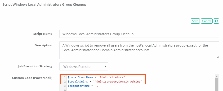 Windows Local Administrator Group Membership Cleanup Task - cool names for administrator accounts